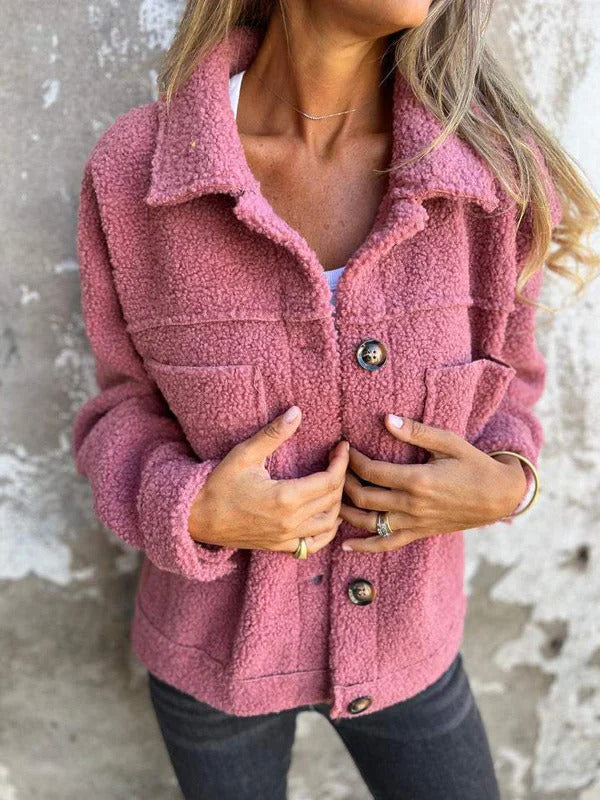 Elegant Short Jacket With Lapel