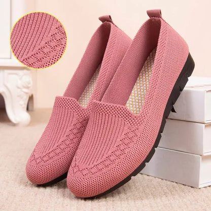 Padded loafers for women with stabilising sole