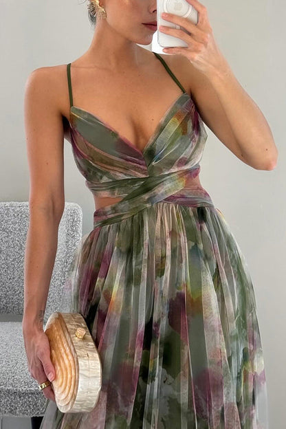 FLORELLA | Maxi Bohemian Dress with Romantic Floral Print