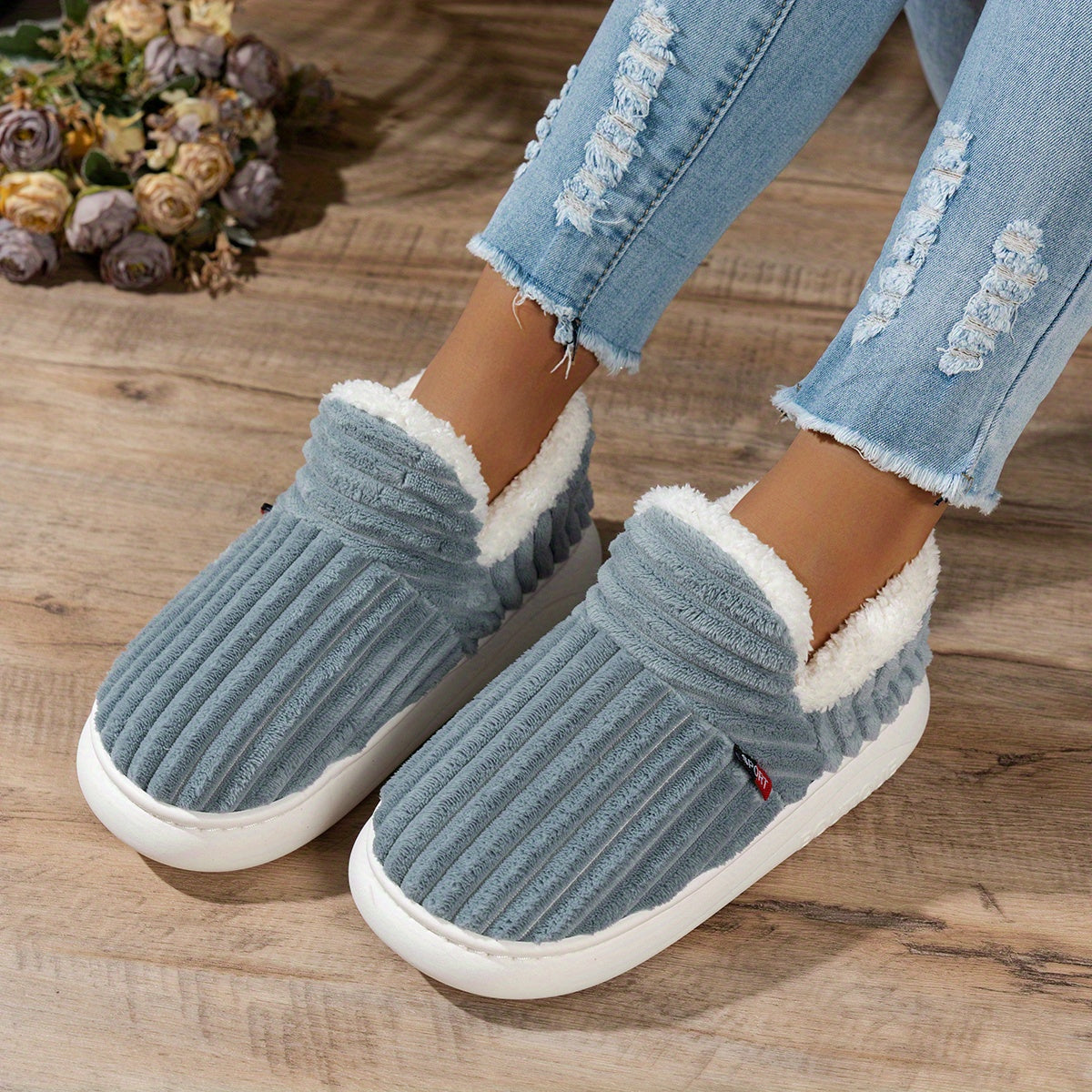CozyStep Plush House Slippers