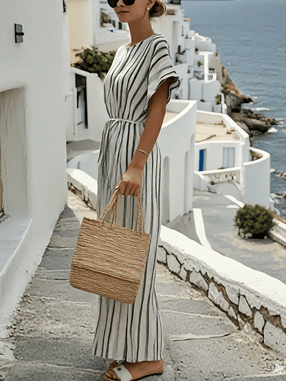 Women'S Contrast Stripe Jumpsuit