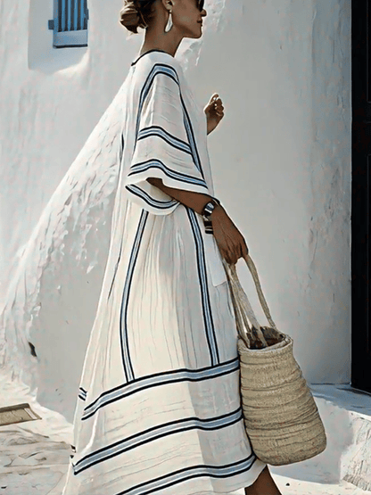 Ladies Loose Striped Dress