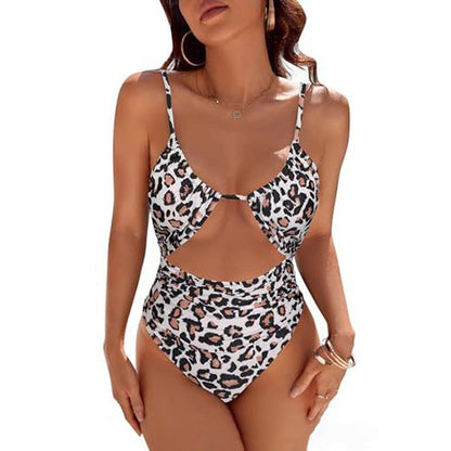 Cut-Out Tummy Control One Piece Swimsuit