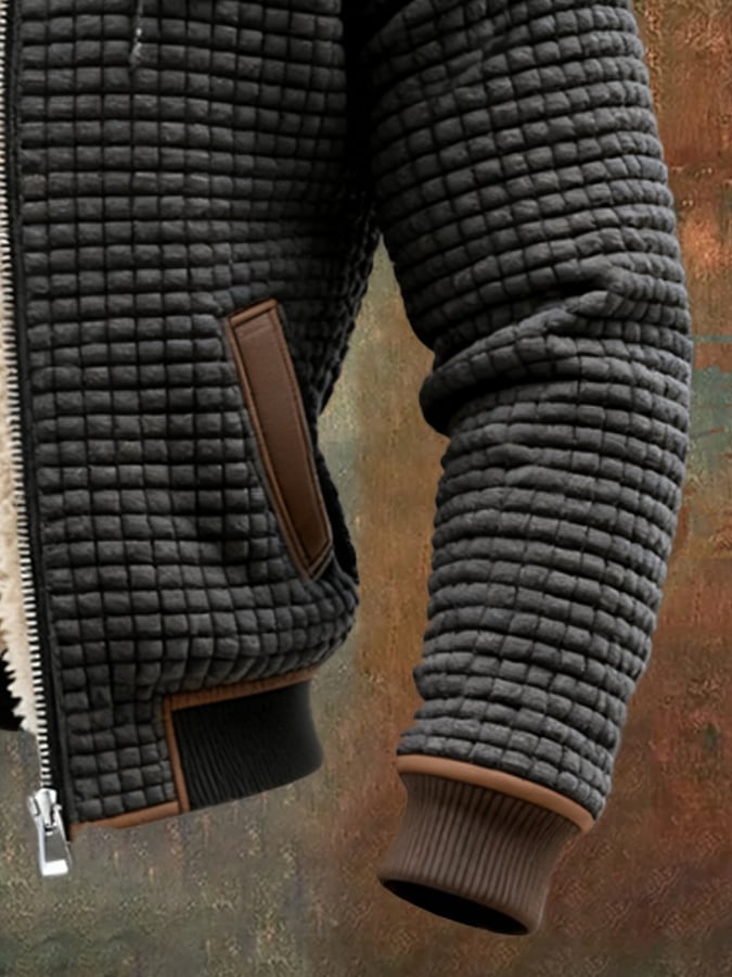 QUILTED FLEECE JACKET