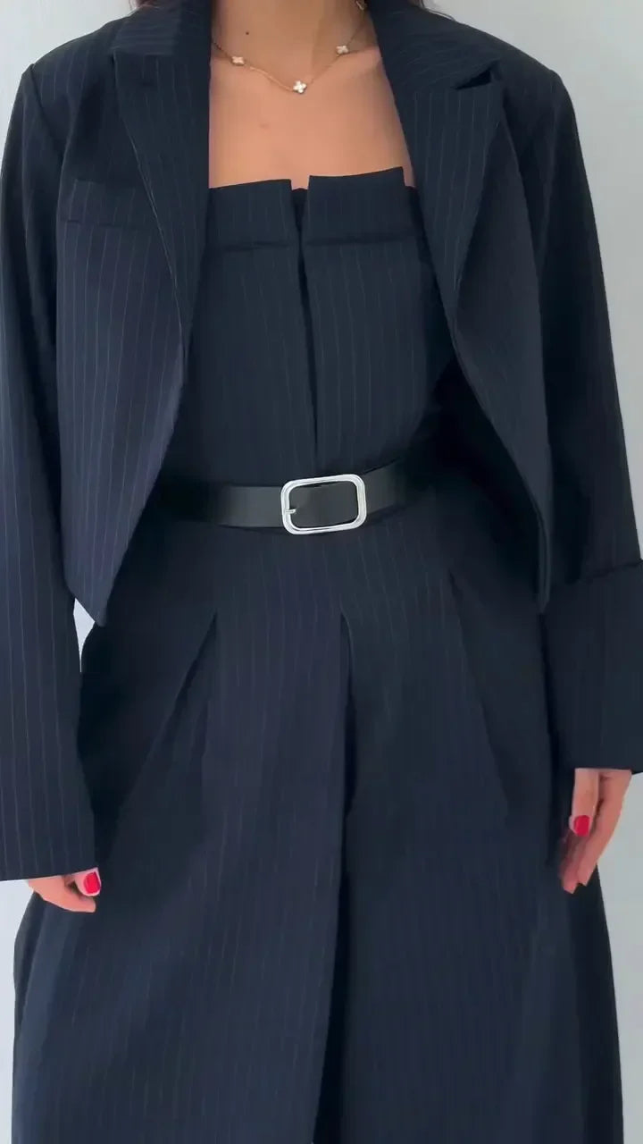 Eclat™ - Women's Ensemble Bustier + Jacket – Elegant & Trendy Style