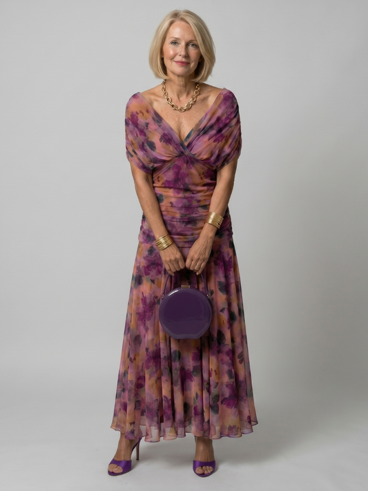Calen™ | Off Shoulder Flow Midi Dress