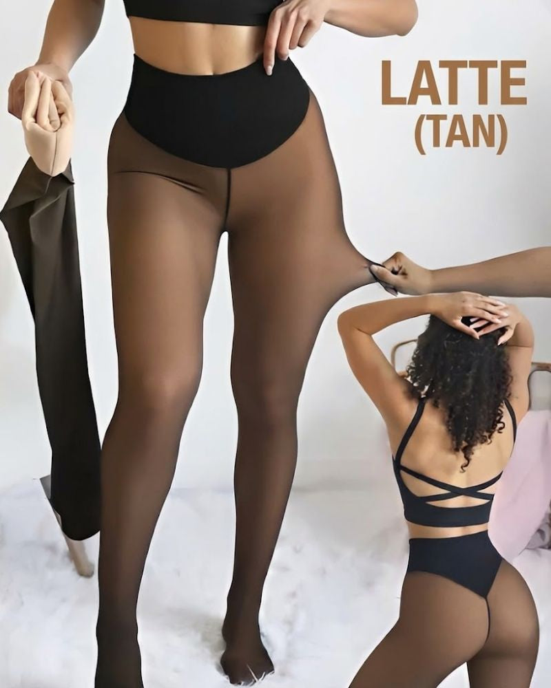 Translucent Fleece Lined Tights