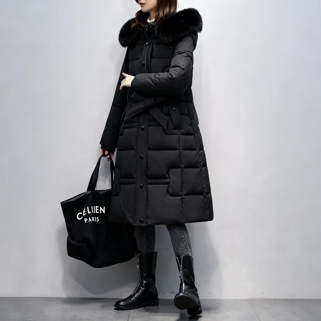 Fur Hooded Long Parka