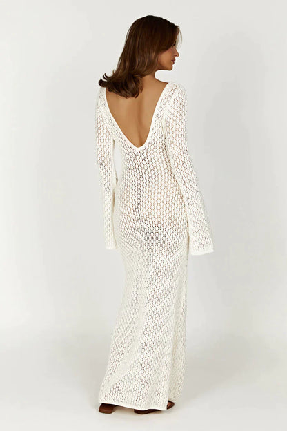 Riviera Crocheted Maxi Dress