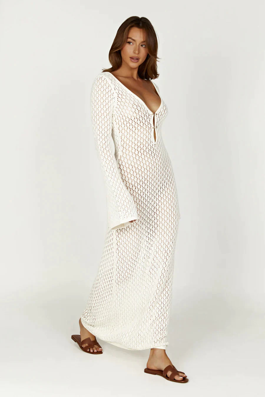 Riviera Crocheted Maxi Dress