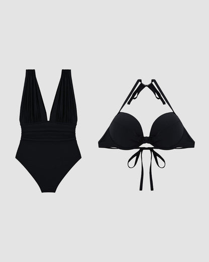 Karina | Shaping Swimsuit V with Tummy Control Effect