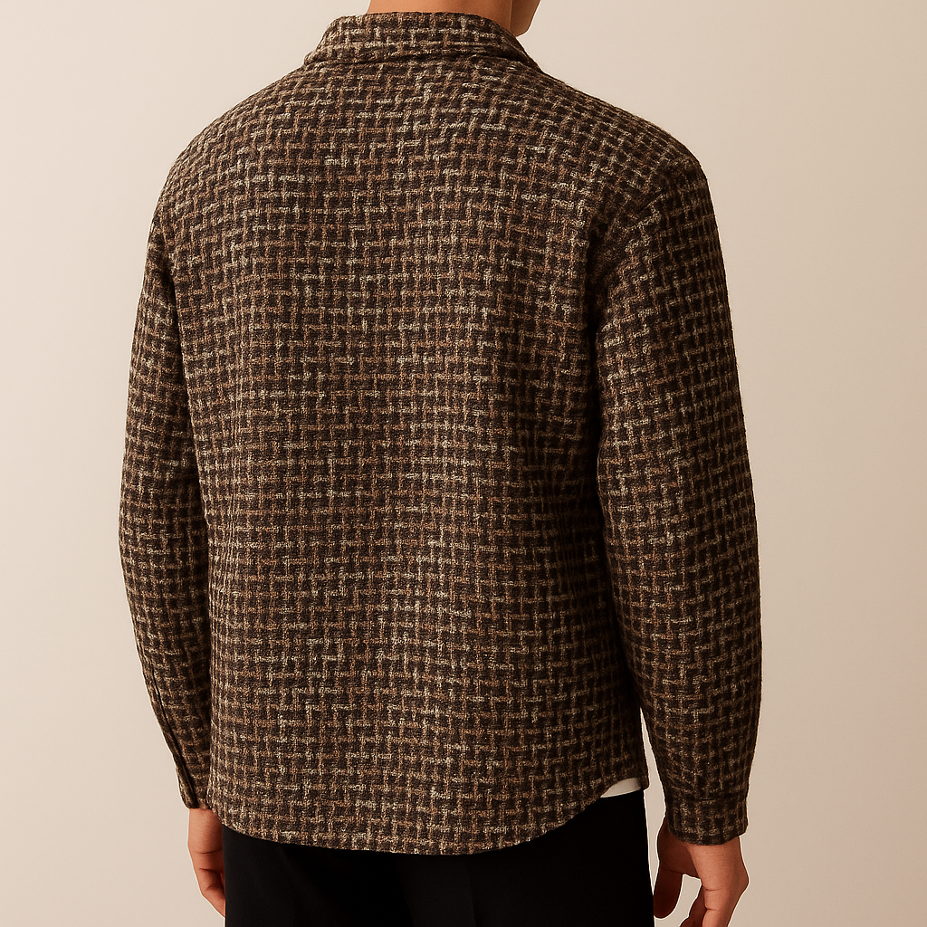 Houndstooth Tweed Shacket