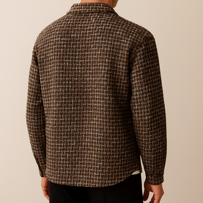Houndstooth Tweed Shacket