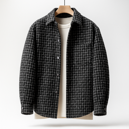 Houndstooth Tweed Shacket
