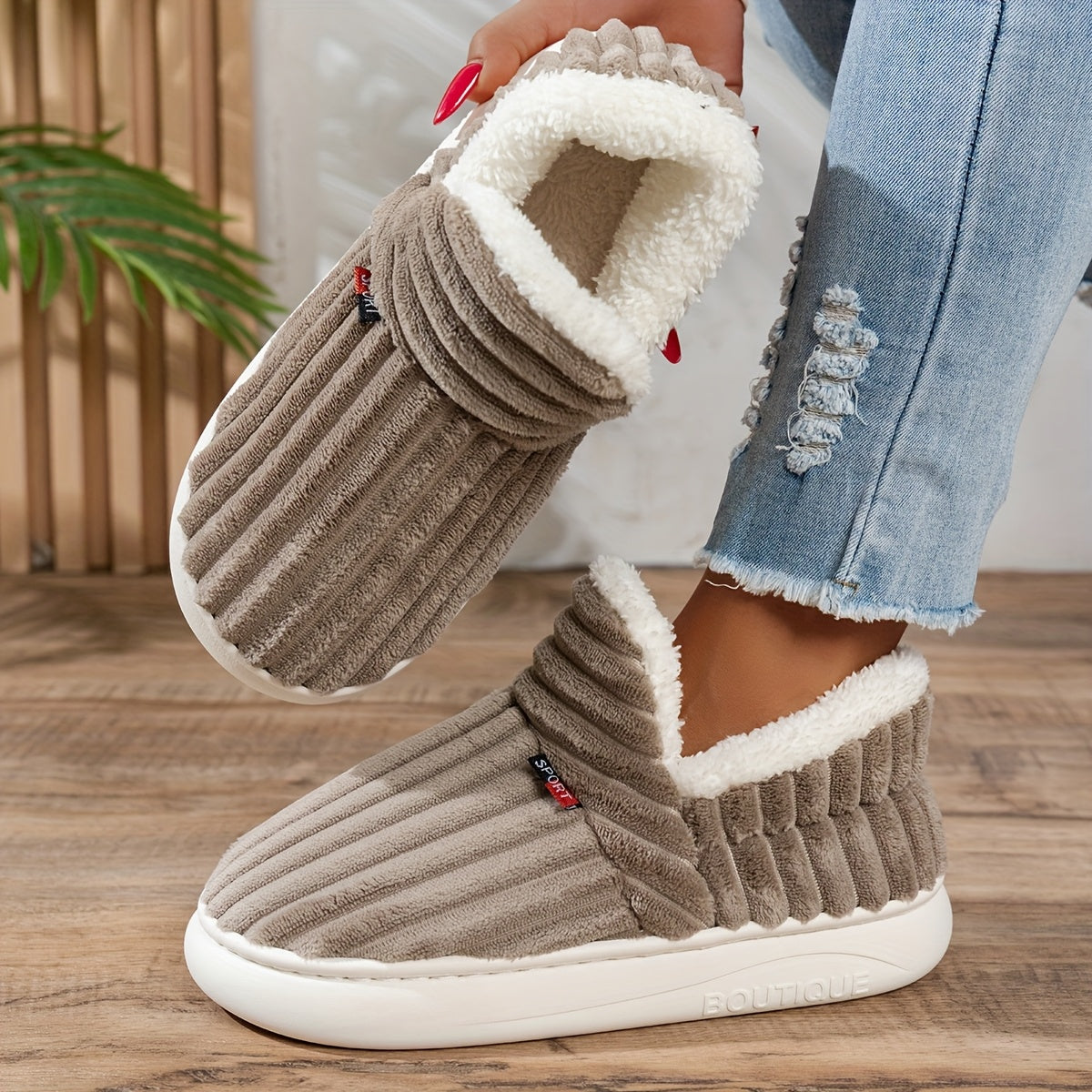 CozyStep Plush House Slippers