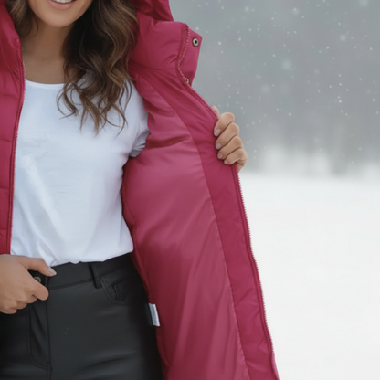 Hooded Long Puffer Vest
