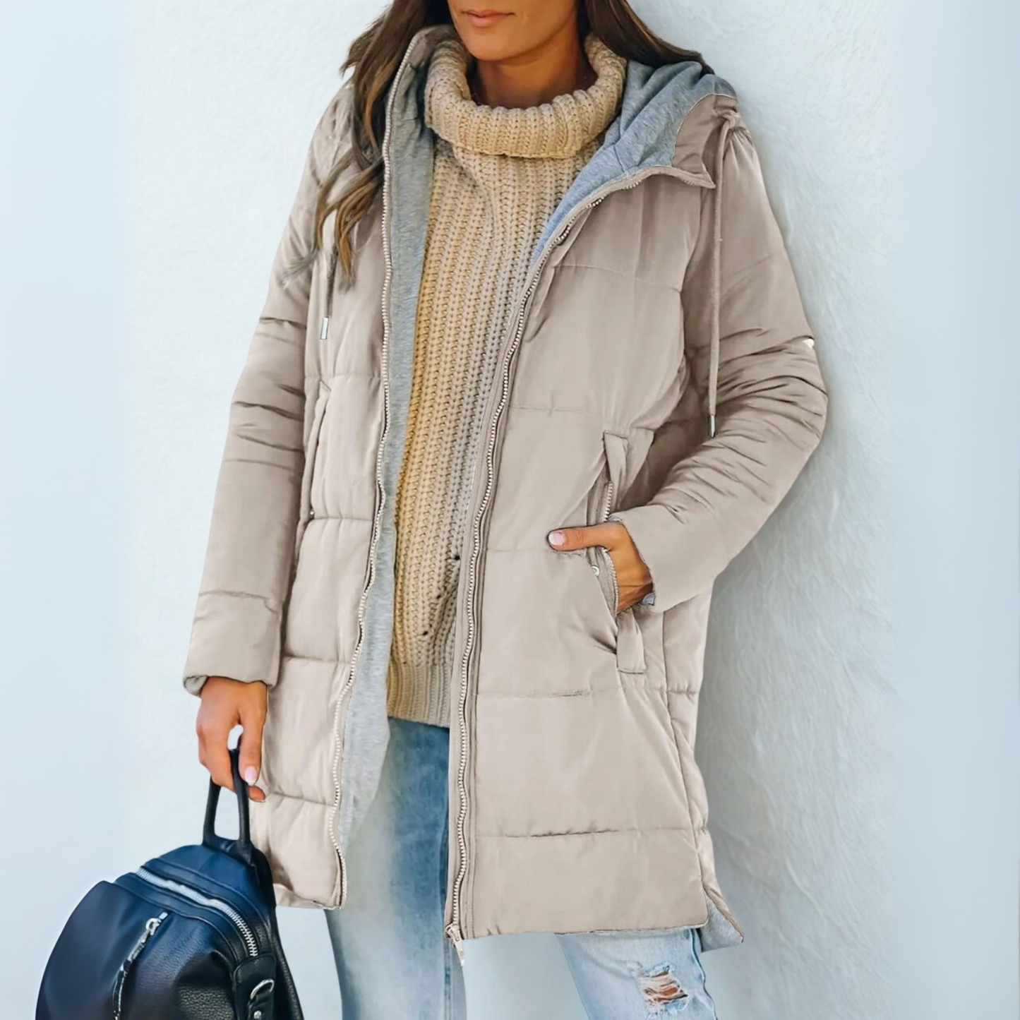 Casual Hooded Puffer Down Jacket