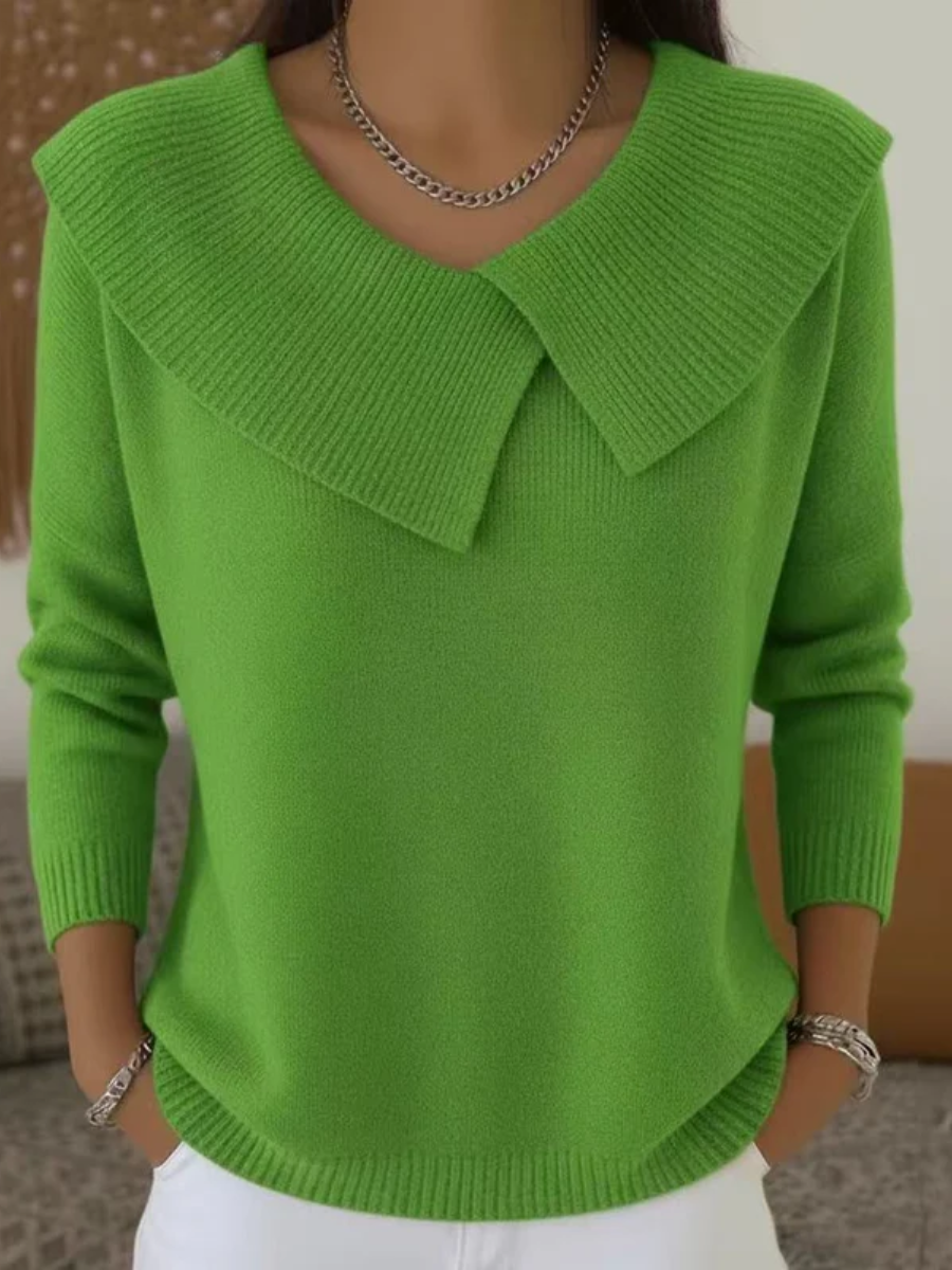 Lucia | Warm Jumper with Soft Collar