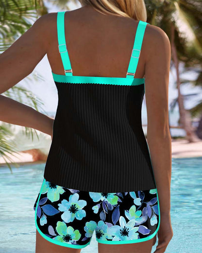 Two-Piece Tankini Beach Shorts