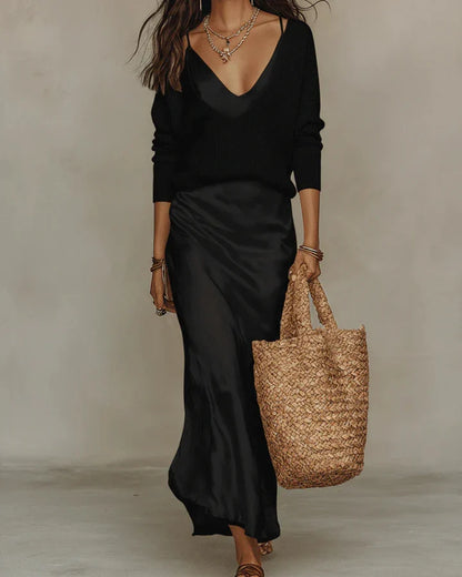Niketa | Elegant Two-Piece Maxi Set