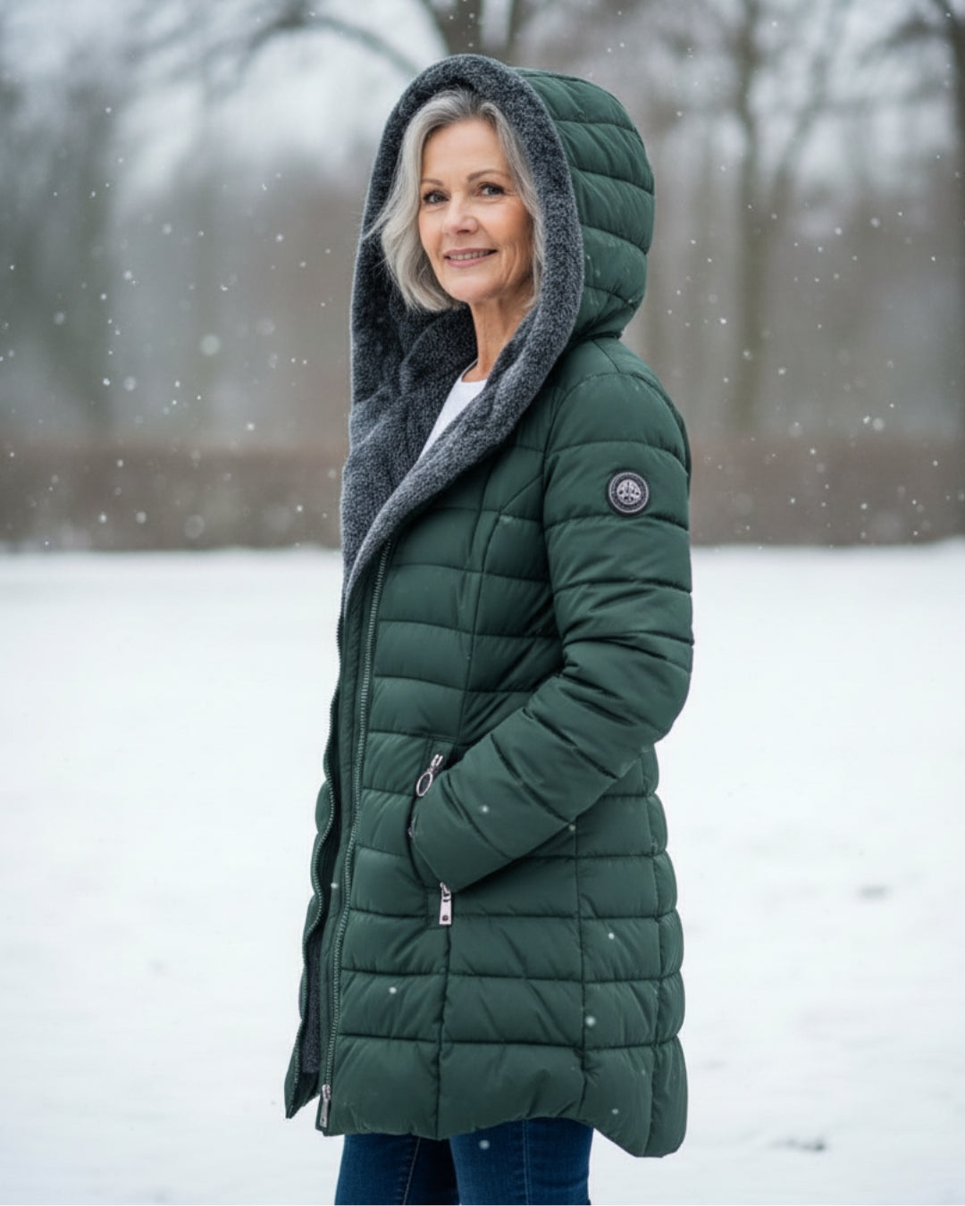 Fleece Lined Puffer Coat
