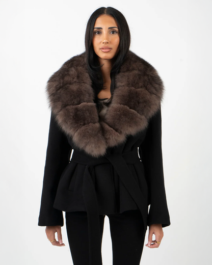 Helene | Faux Fur Collar Jacket