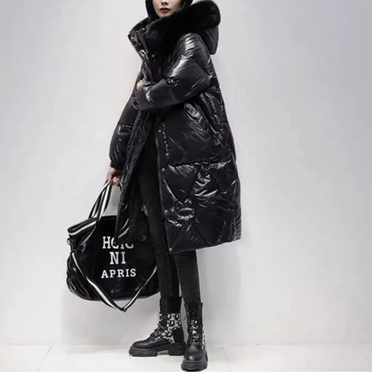 Fur Hooded Down Jacket