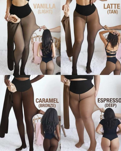 Translucent Fleece Lined Tights