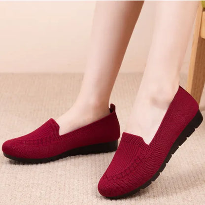 Padded loafers for women with stabilising sole