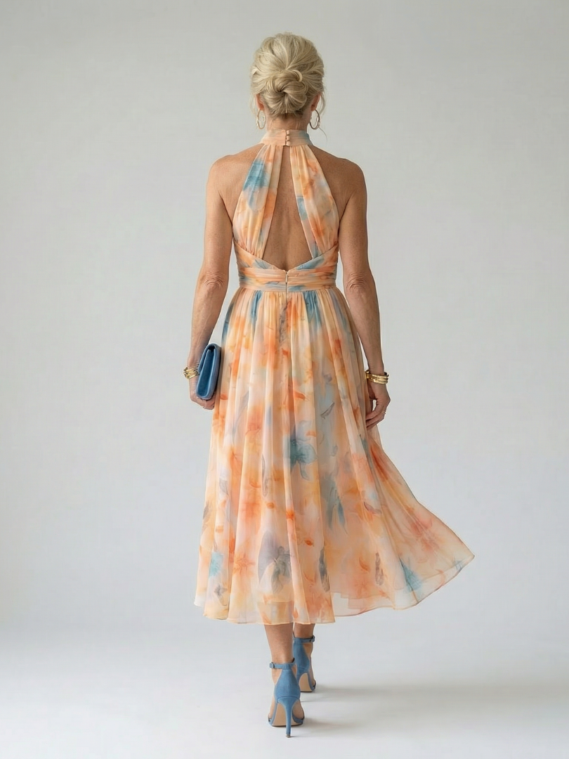 Elin™ | Soft Halter Midi Dress