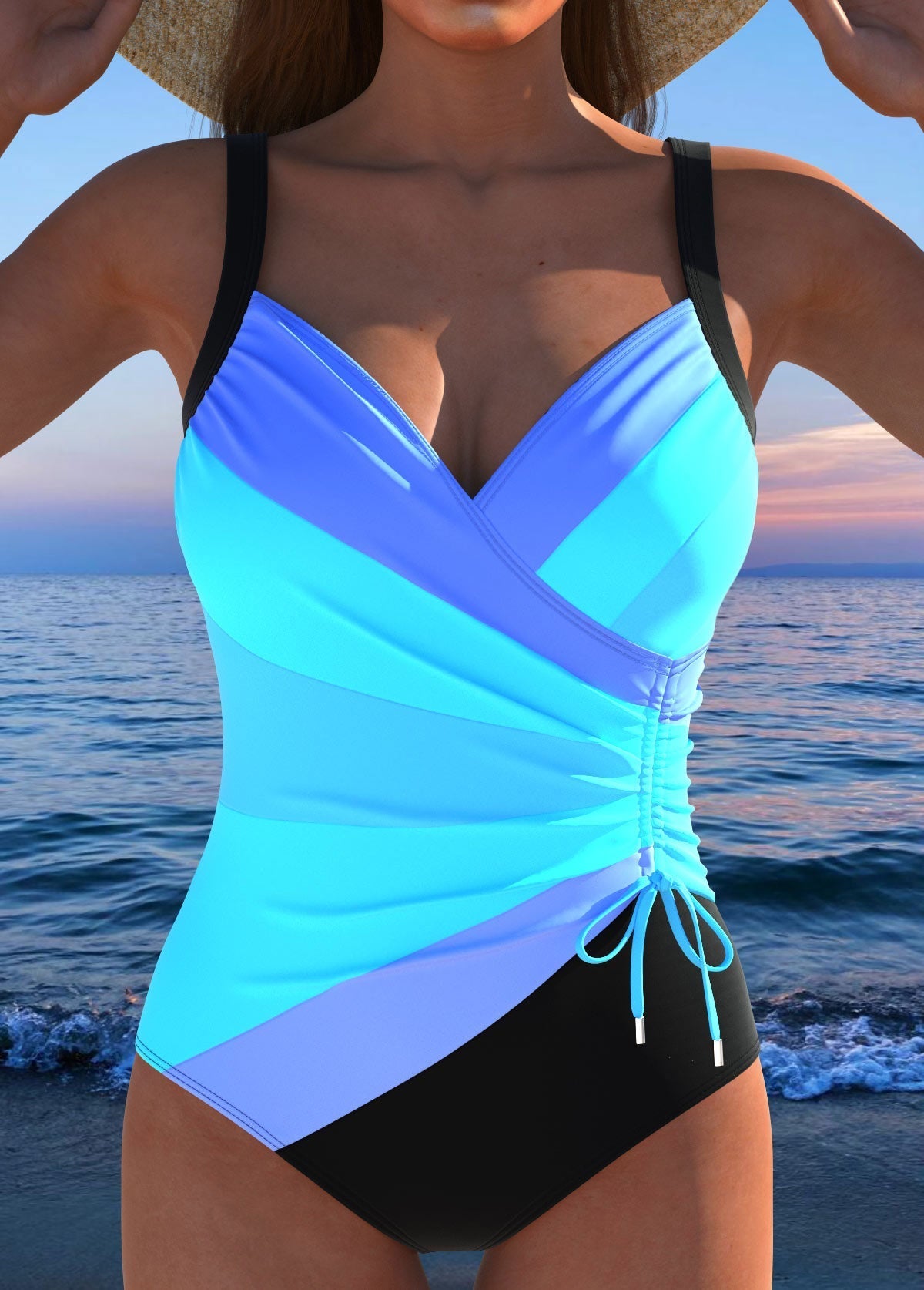 Jessica Luxury Swimsuit with Colorful Print