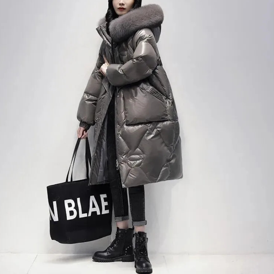 Fur Hooded Down Jacket