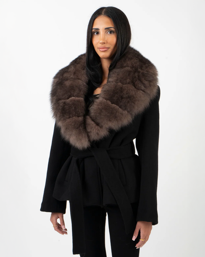 Helene | Faux Fur Collar Jacket