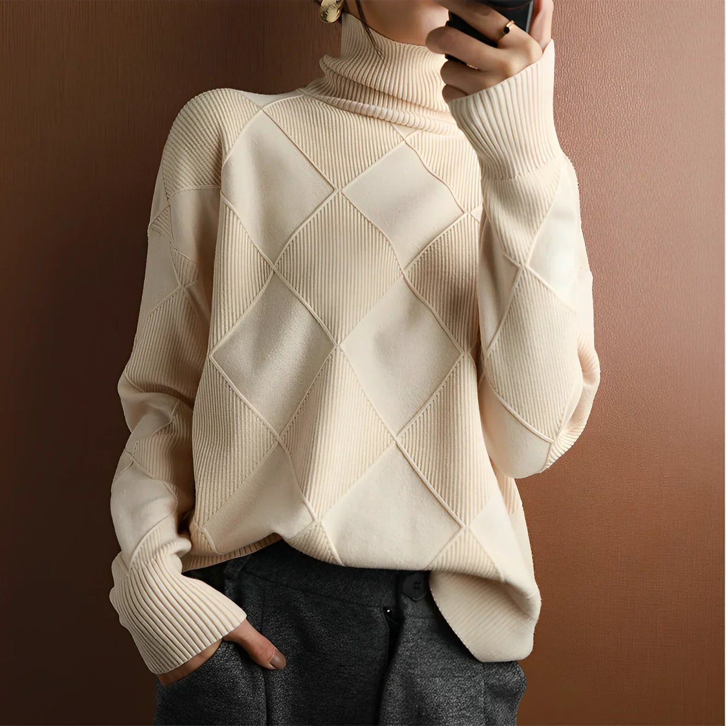 Marcelle | Chunky Roll Neck Sweater