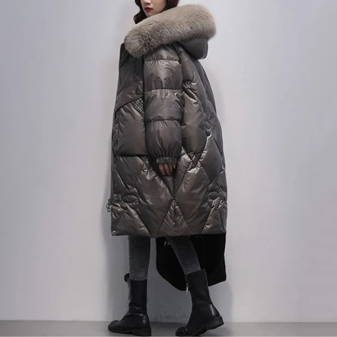 Fur Hooded Down Jacket