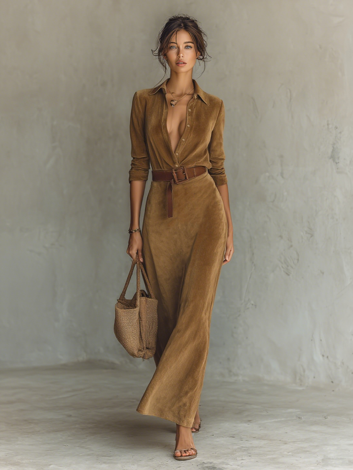 Noosa™ Suede Maxi Dress