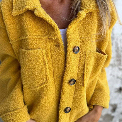 Elegant Short Jacket With Lapel