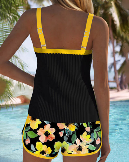 Two-Piece Tankini Beach Shorts