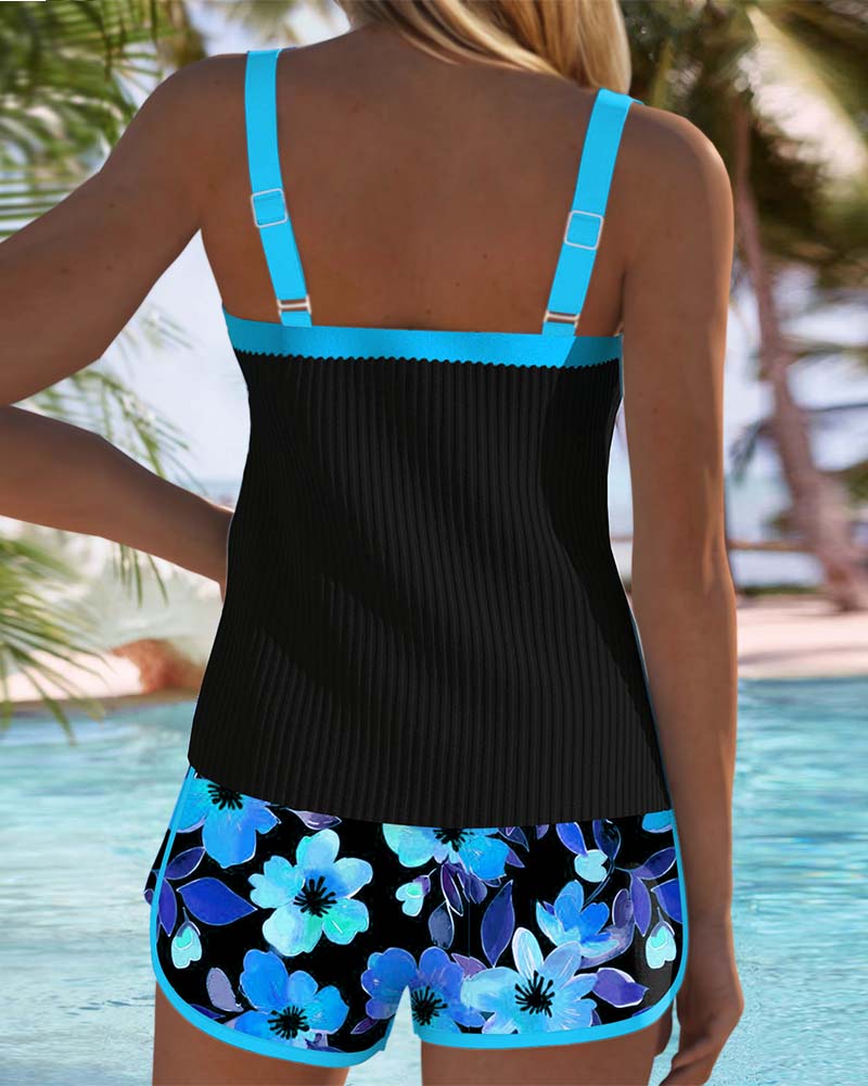 Two-Piece Tankini Beach Shorts