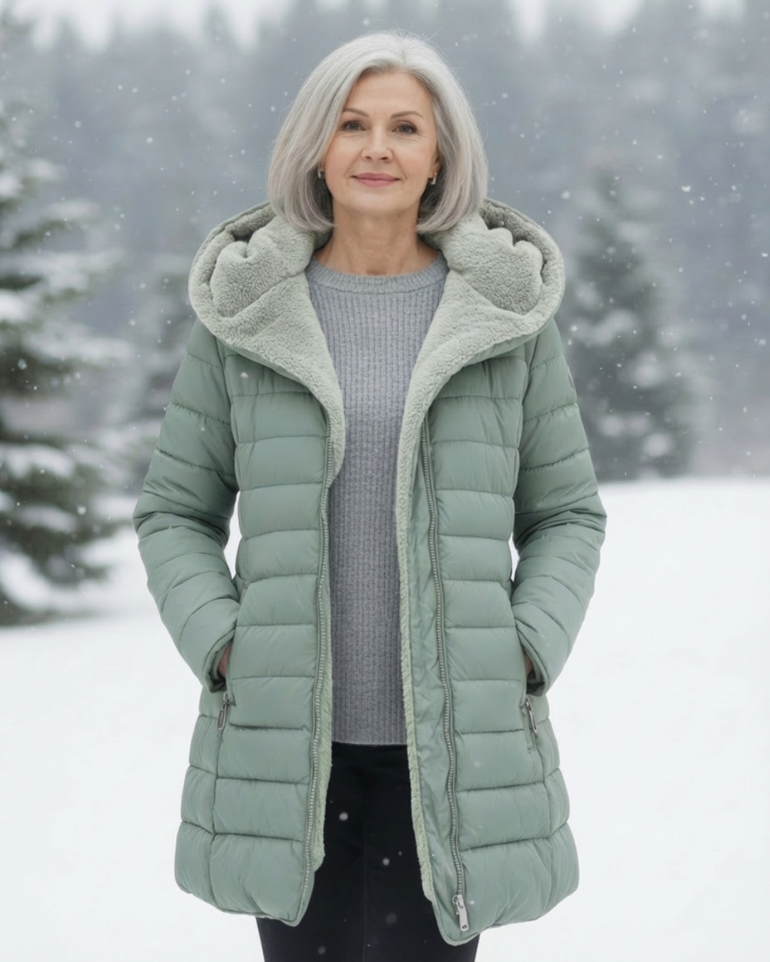 Fleece Lined Puffer Coat