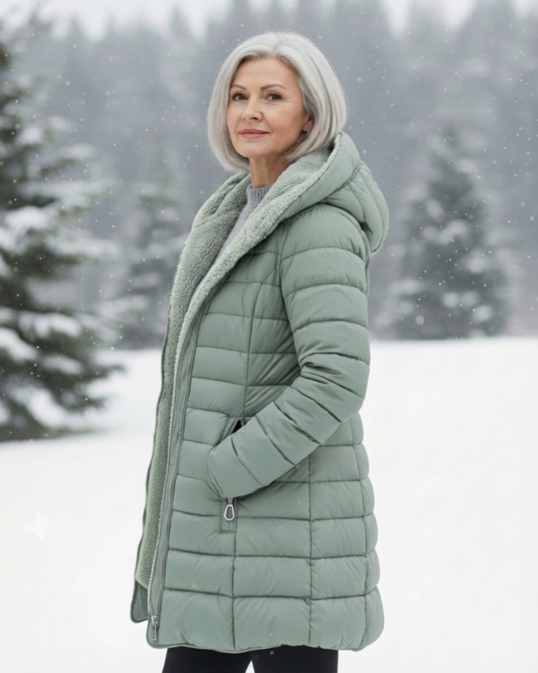 Fleece Lined Puffer Coat