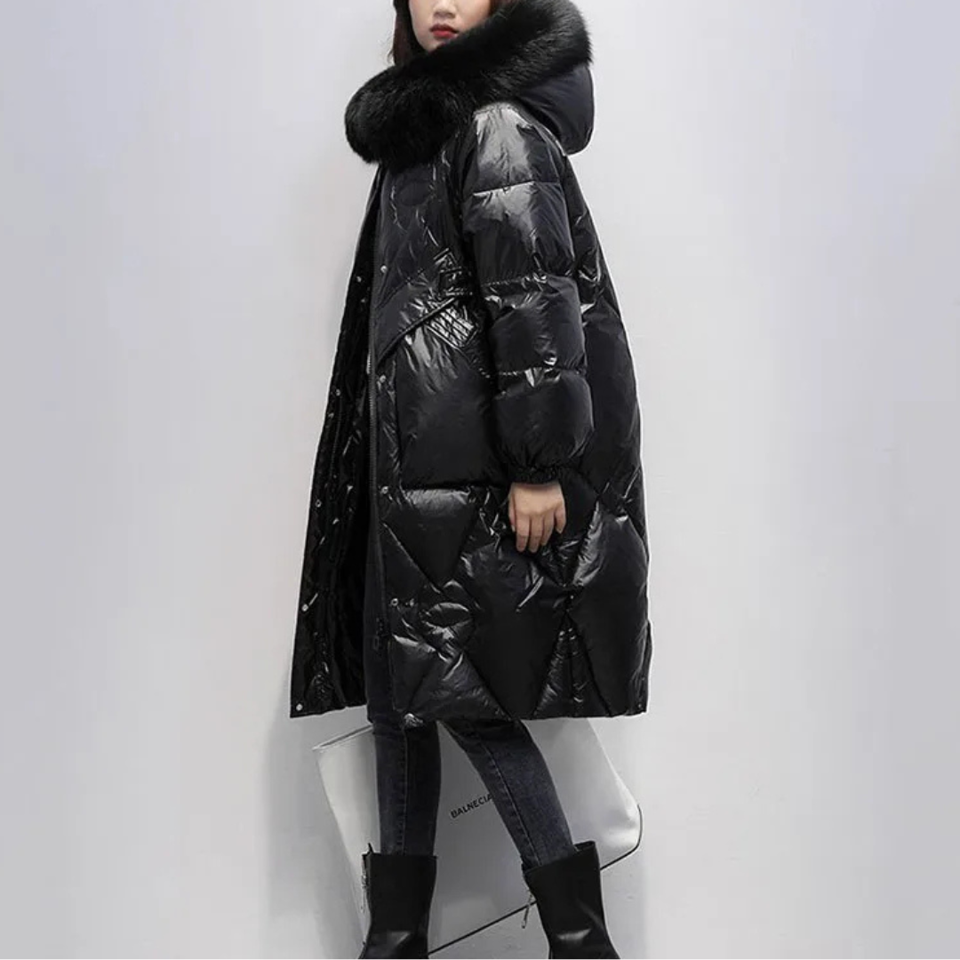 Fur Hooded Down Jacket