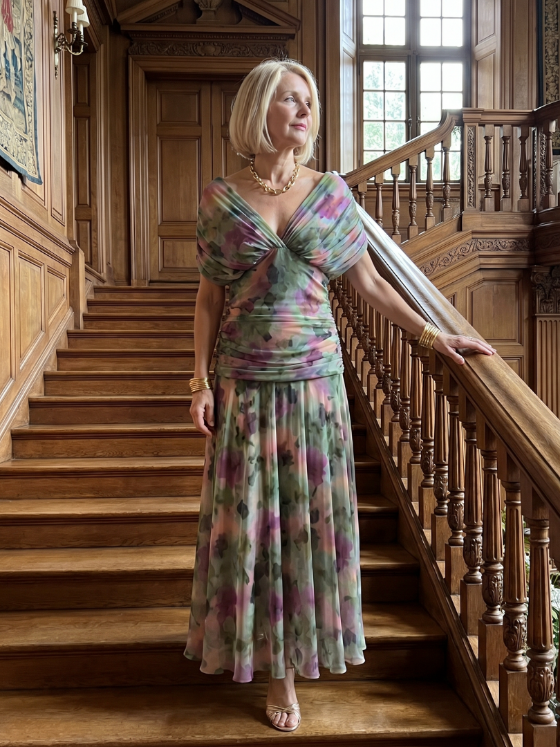 Calen™ | Off Shoulder Flow Midi Dress