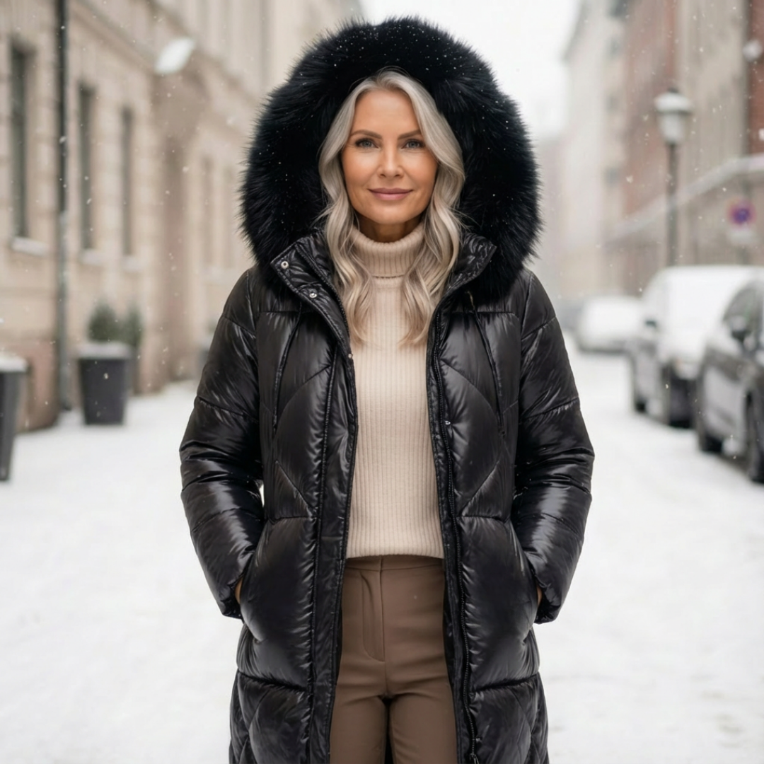 Fur Hooded Down Jacket