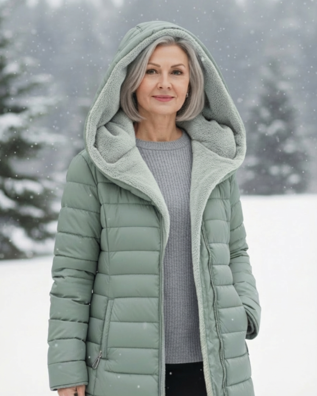 Fleece Lined Puffer Coat