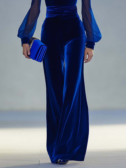 Bożydara – elegant velvet jumpsuit