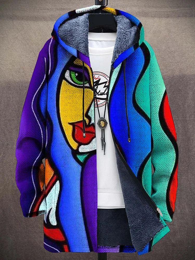 Allira™ - Luxurious Art-Inspired Zip-Up Hoodie