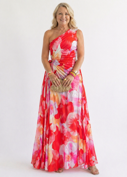 Celeste™ | Vibrant Tropical Evening Dress