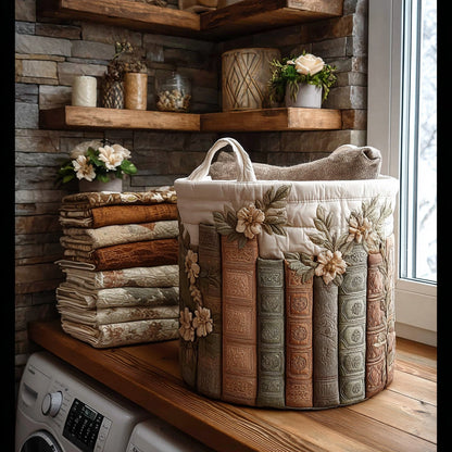 Bookish Garden | Quilted Storage Basket