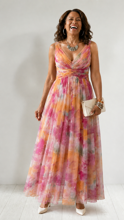 Isel™ | Soft Wrap Maxi Dress